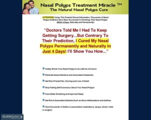 Nasal Polyps Therapy Miracle™ – The Normal Nasal Polyps Get rid of