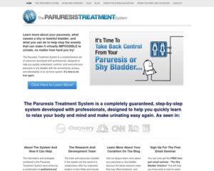 The Paruresis Therapy System &#8211 Methods and Assistance for Shy Bladder – The Paruresis Treatment Method was designed with a Health care provider of Clinical Psychology to assist you find out to conquer your paruresis or shy bladder Speedy.