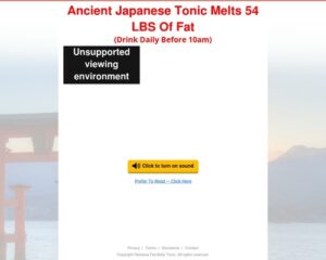 (2) Japanese Tonic Destroys Tummy Body fat Right away