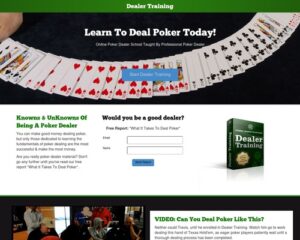 On-line Poker Dealer School