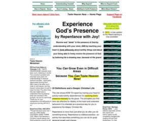 Experience God! Receive God’s Presence by Repentance with Joy!