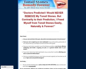 Tonsil Stones Treatment Permanently – The 100% Pure Tonsil Stones Cure!