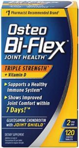 Osteo Bi-Flex Triple Energy with Vitamin D Glucosamine Chondroitin Joint Health and fitness Health supplement, Coated Tablets, Purple, 120 Count