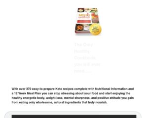 The Ketosis Cookbook with About 370 Awesome – Simple to Make Keto Recipes in 16 Categories |