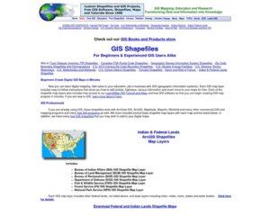 Download GIS Shapefiles – FSA, GNIS, zip code, local weather, tornadoes, school districts, zip codes, dams , Indian and federal lands, toxic releases