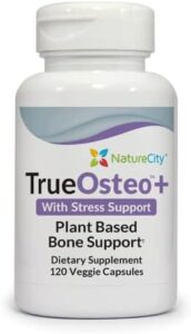 Legitimate-Osteo+ Plant Calcium Bone Assistance Dietary supplement w AlgaeCal Vitamin K2 Magnesium & Ashwagandha 120 Veggie Capsules