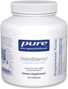 Pure Encapsulations OsteoBalance | Hypoallergenic Nutritional supplement to Encourage Calcium Absorption and Increase Wholesome Bone Mineralization* | 210 Capsules