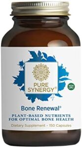 PURE SYNERGY Bone Renewal | 150 Capsules | Non-GMO | Vegan | Calcium for Bone Help with Organic Magnesium, Vitamin D3, and Vitamin K2
