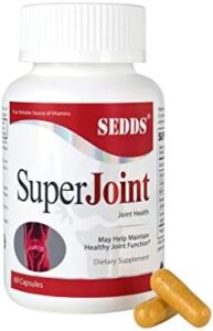 SEDDS® Speedy Acting Joint Care Dietary supplement for Males & Females Supposed to Aid Joint Health and fitness with Glucosamine, MSM, Boswellia, Turmeric and Collagen | 60 Capsules
