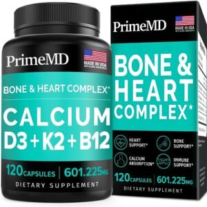 Calcium 600mg, Vitamin D3 K2 B12 Nutritional supplement – For Heart, Bone & Immune Support